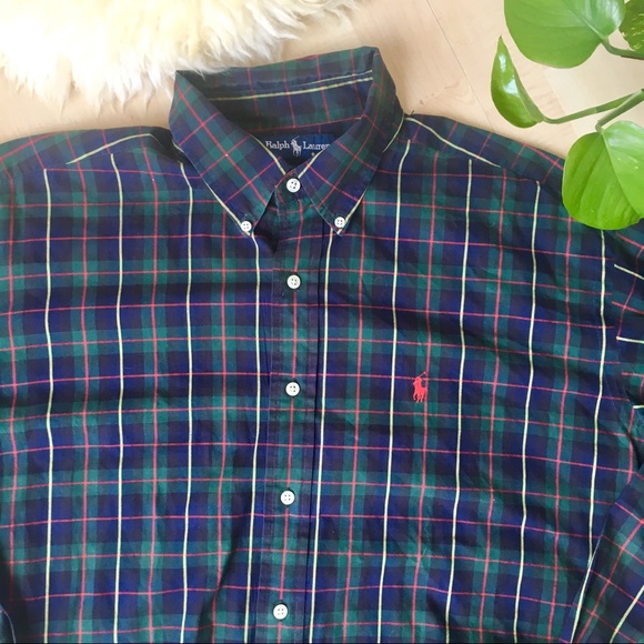 Ralph Lauren Other - RALPH LAUREN Blake Plaid Collared Button Up XL